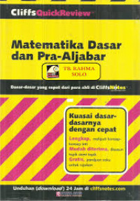 matematika dasar dan pra-aljabar